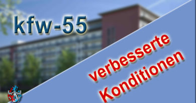 KfW 55 Darlehen 2020 verbesserte Konditionen Tilgungszuschuss Energieeffizienz finanzieren