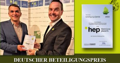 Deutscher Beteiligungspreis Kategorie Energie & Impact international